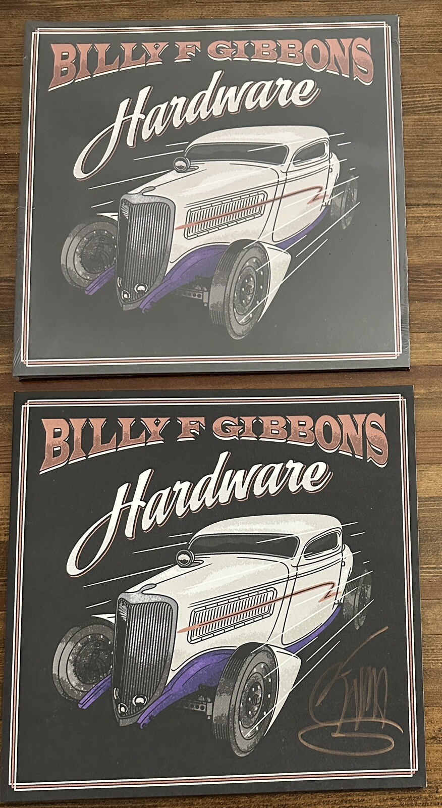 Billy Gibbons Signed Hardware Orange Vinyl Record Beckett COA Autograph ZZ Top