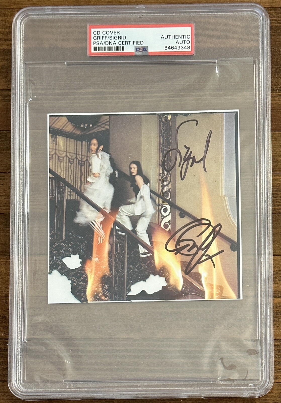 GRIFF X SIGRID HEAD ON FIRE SIGNED CD SINGLE PSA DNA CERTIFIED AUTOGRAPH COA