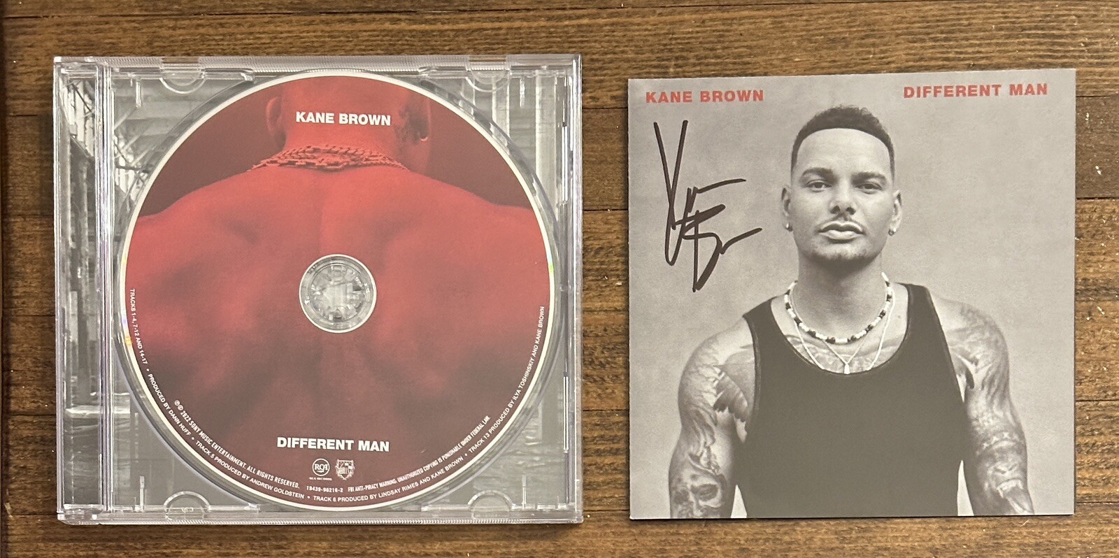 KANE BROWN SIGNED DIFFERENT MAN CD BAS BGS CERTIFIED AUTOGRAPH Beckett COA
