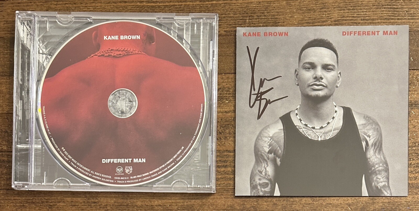 KANE BROWN SIGNED DIFFERENT MAN CD BAS BGS CERTIFIED AUTOGRAPH Beckett COA
