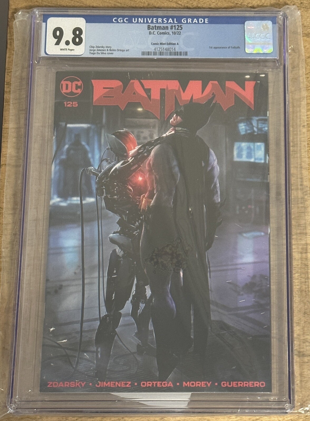BATMAN #125 CGC 9.8 TIAGO DA SILVA VARIANT 1ST Appearance FAILSAFE 44/500 DC
