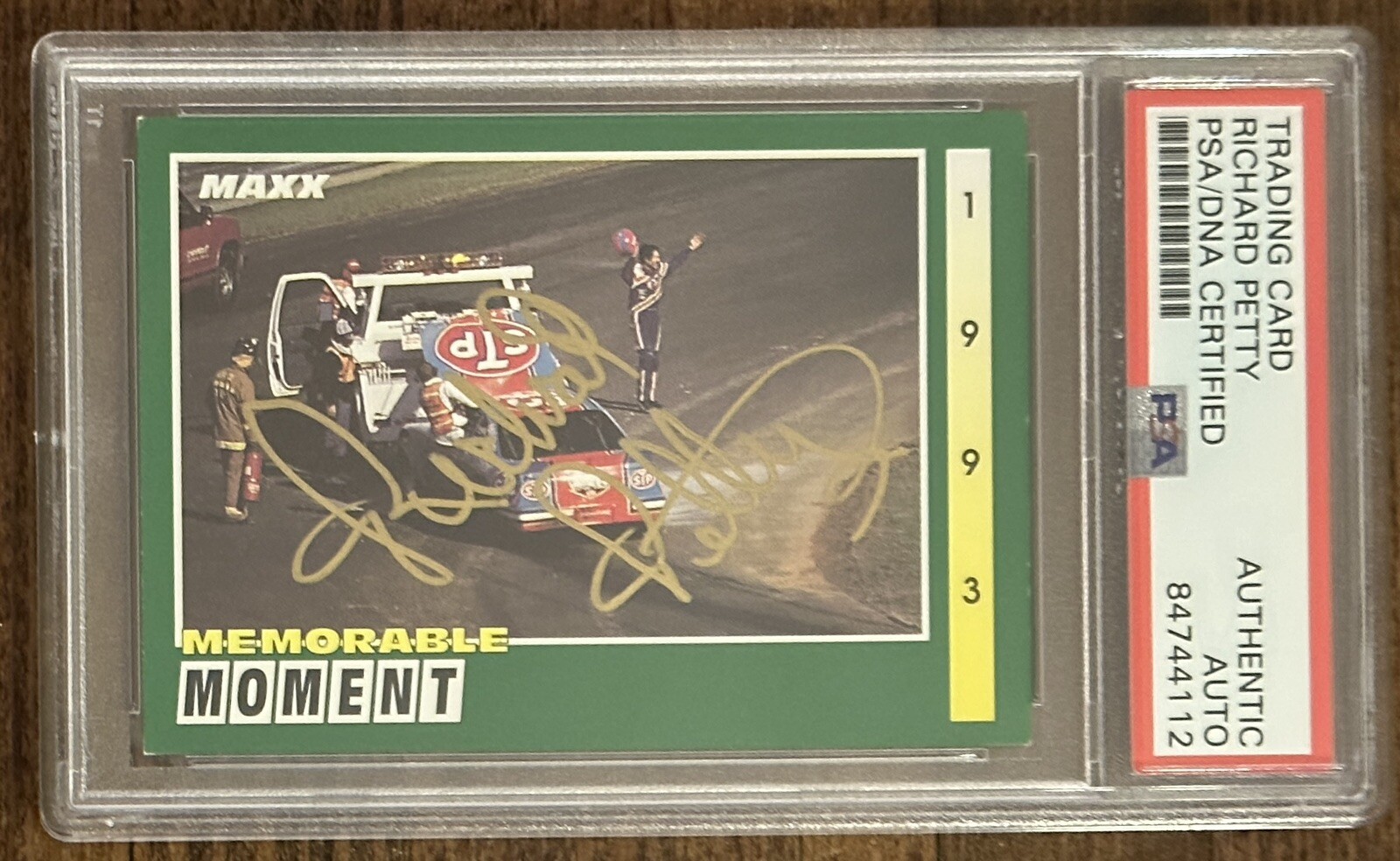 1993 MAXX RACING RICHARD PETTY NASCAR SIGNED AUTOGRAPH PSA DNA CERTIFIED