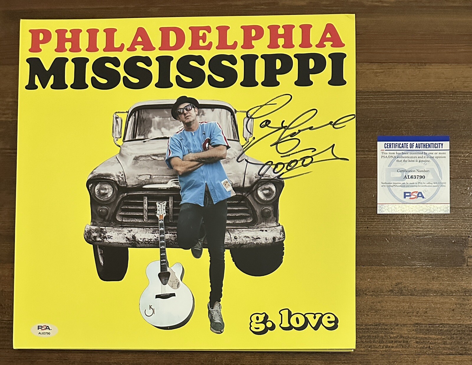 G Love Philadelphia Mississippi Autographed Signed Vinyl LP PSA DNA Certified