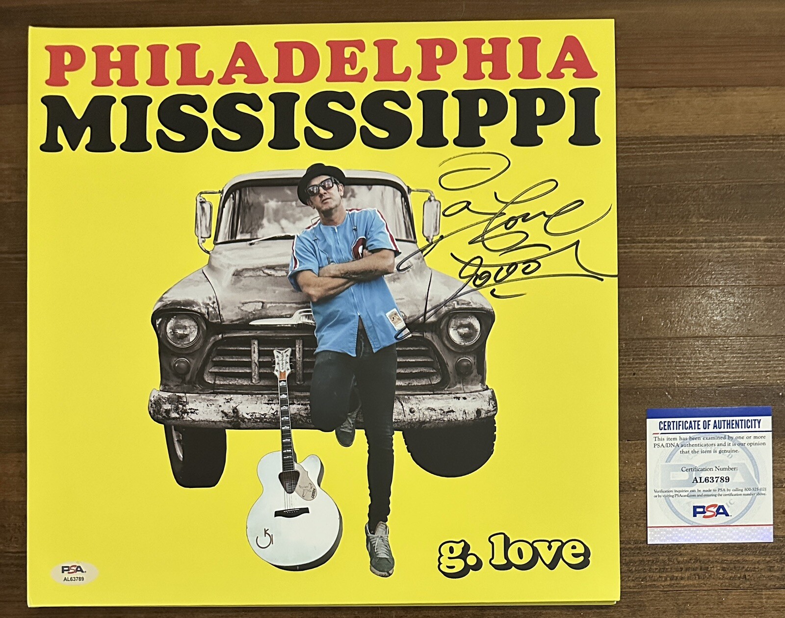 G Love Philadelphia Mississippi Autographed Signed Vinyl LP PSA DNA Certified