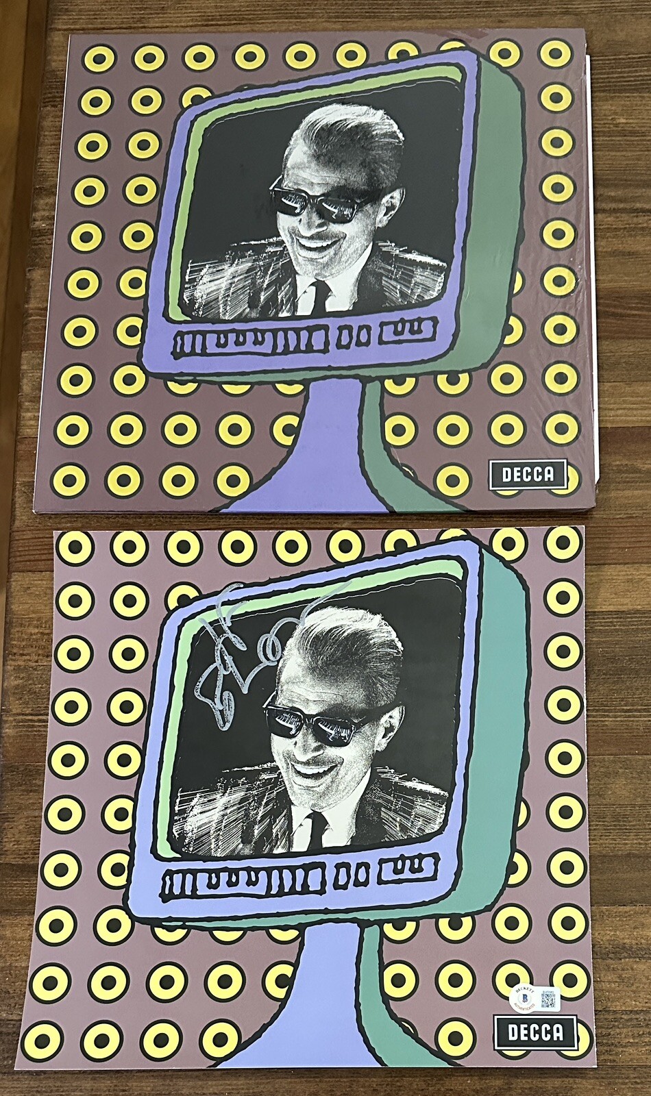 JEFF GOLDBLUM SIGNED AUTOGRAPH PLAYS WELL WITH OTHERS PICTURE & VINYL BAS COA COLLECTIBLE MEMORABILIA