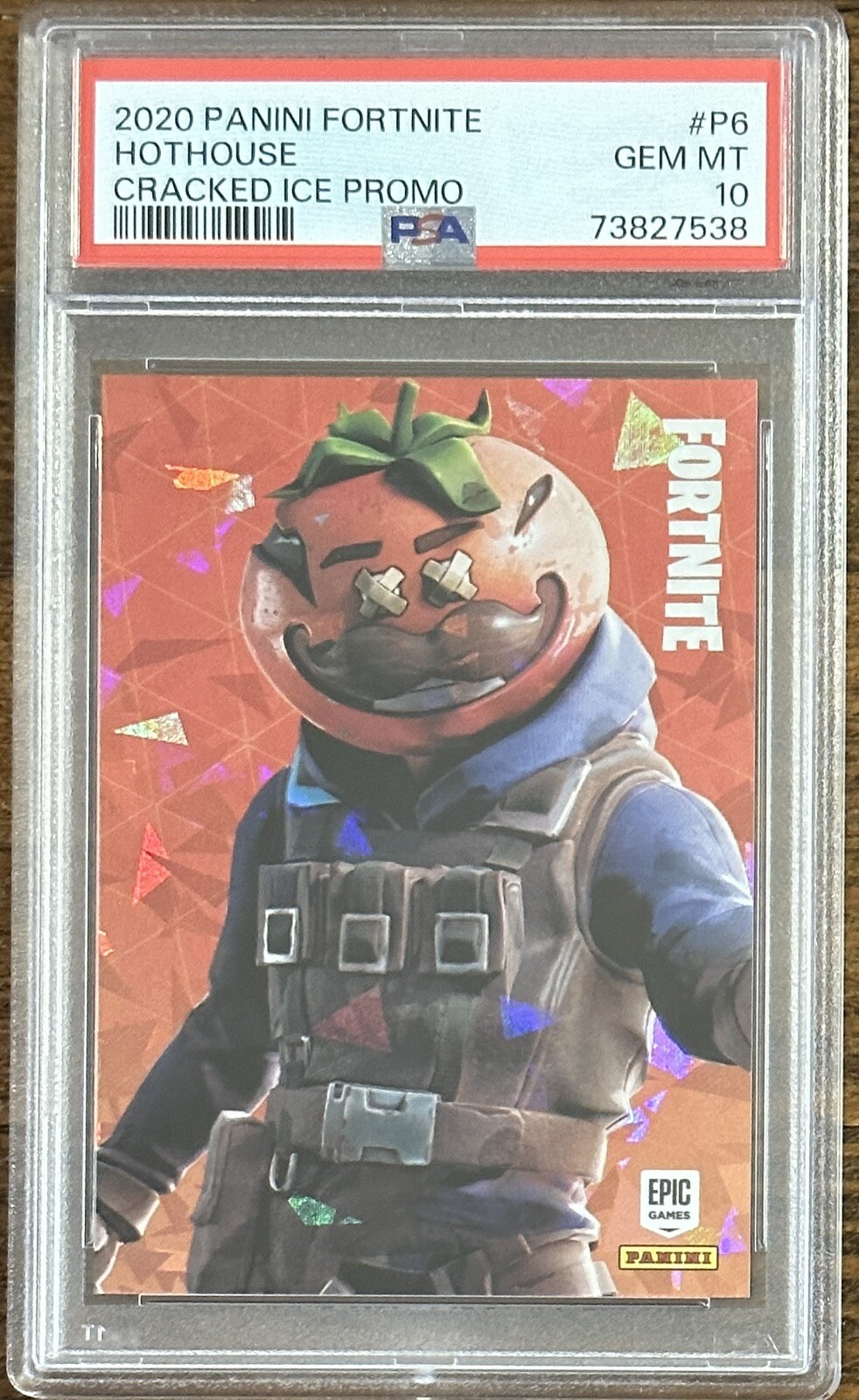 2020 PANINI FORTNITE SERIES 2 HOTHOUSE P6 PROMO CRACKED ICE PSA GEM MINT 10
