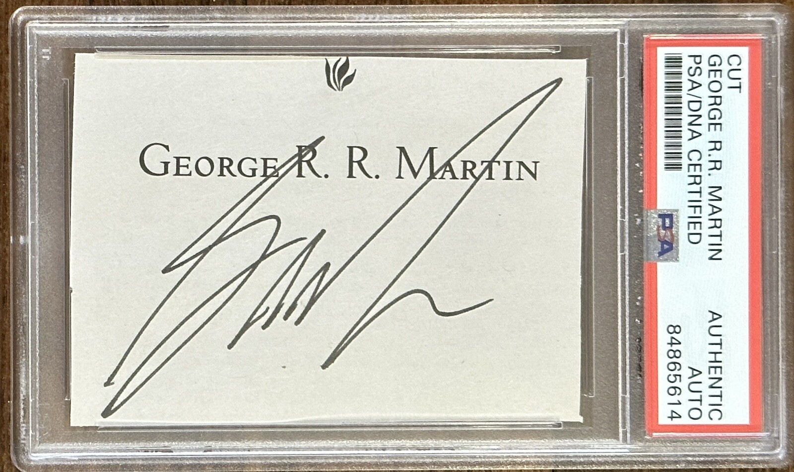 GEORGE RR MARTIN SIGNED BOOK CUT GAME OF THRONES AUTHOR AUTOGRAPH PSA DNA COA