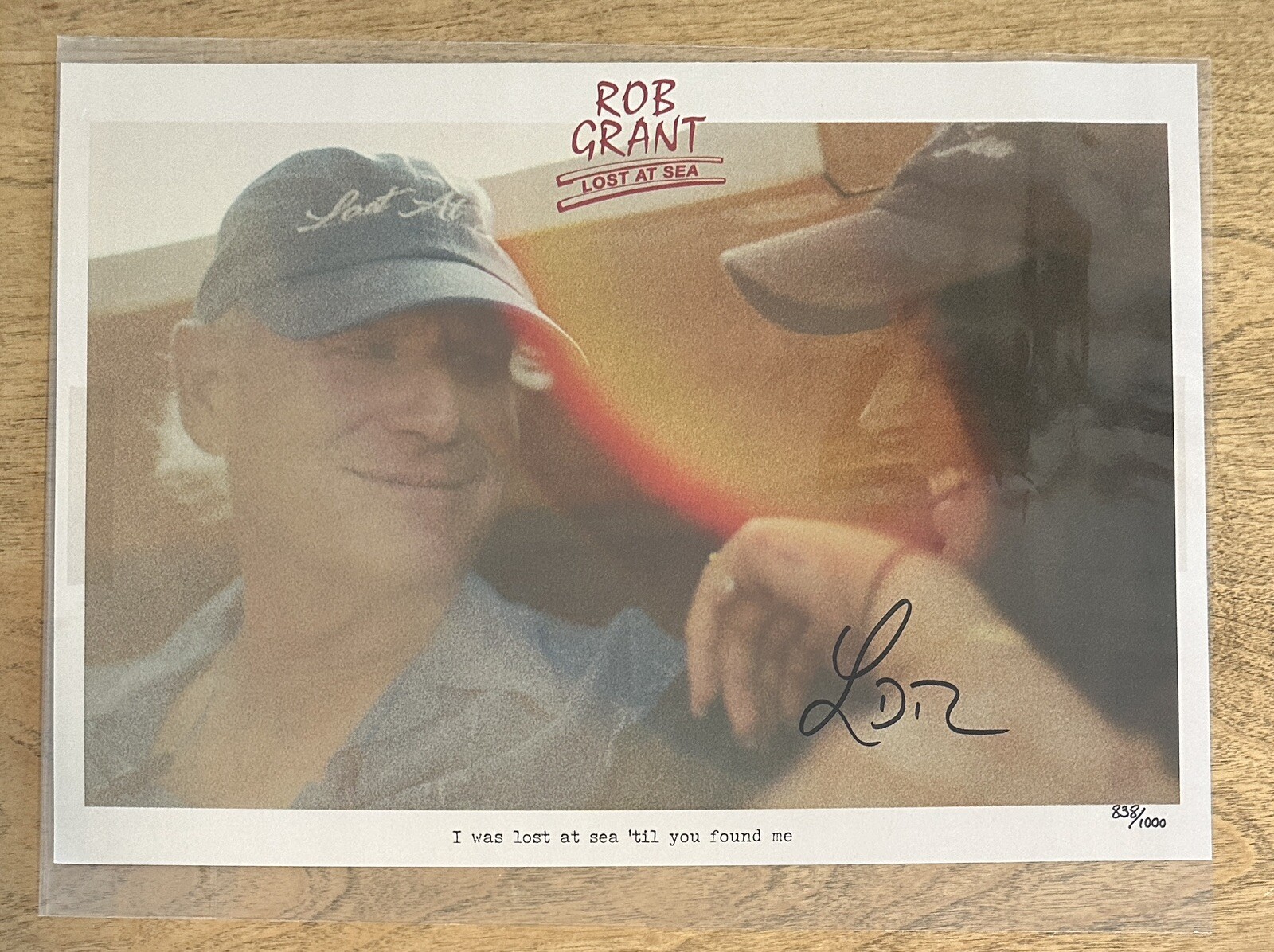 Signed Numbered 838/1000 Lana Del Rey AUTOGRAPHED Rob Grant Lost At Sea Picture