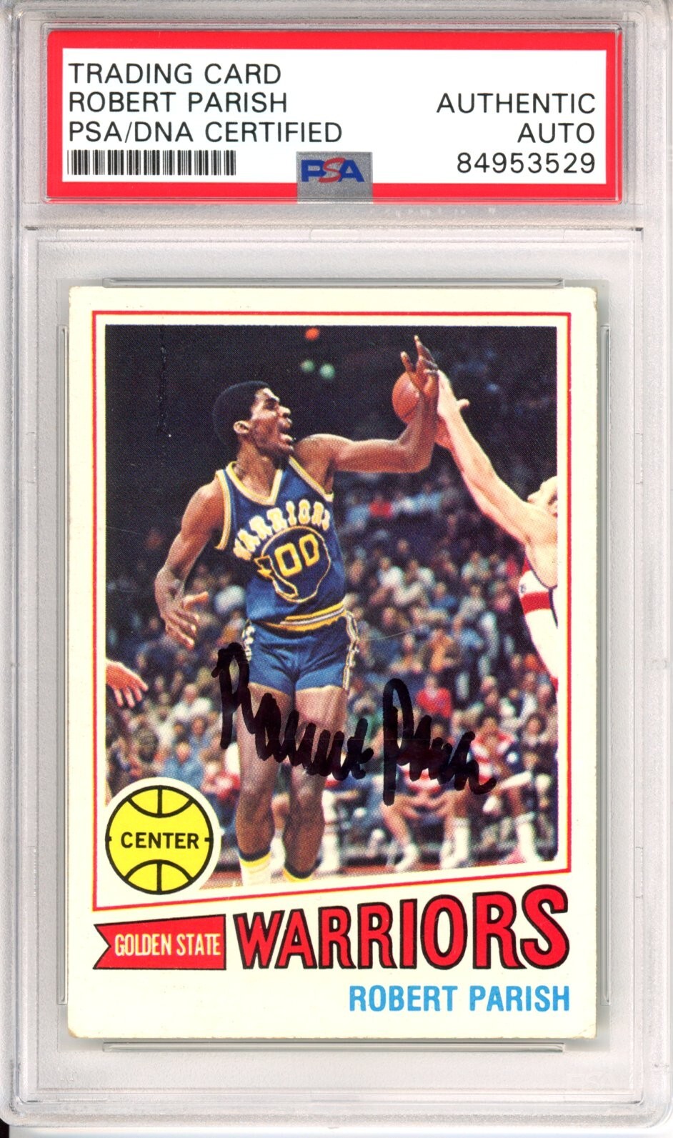 1977 TOPPS ROBERT PARISH BOSTON CELTICS HOF SIGNED RC CARD PSA DNA COA AUTOGRAPH