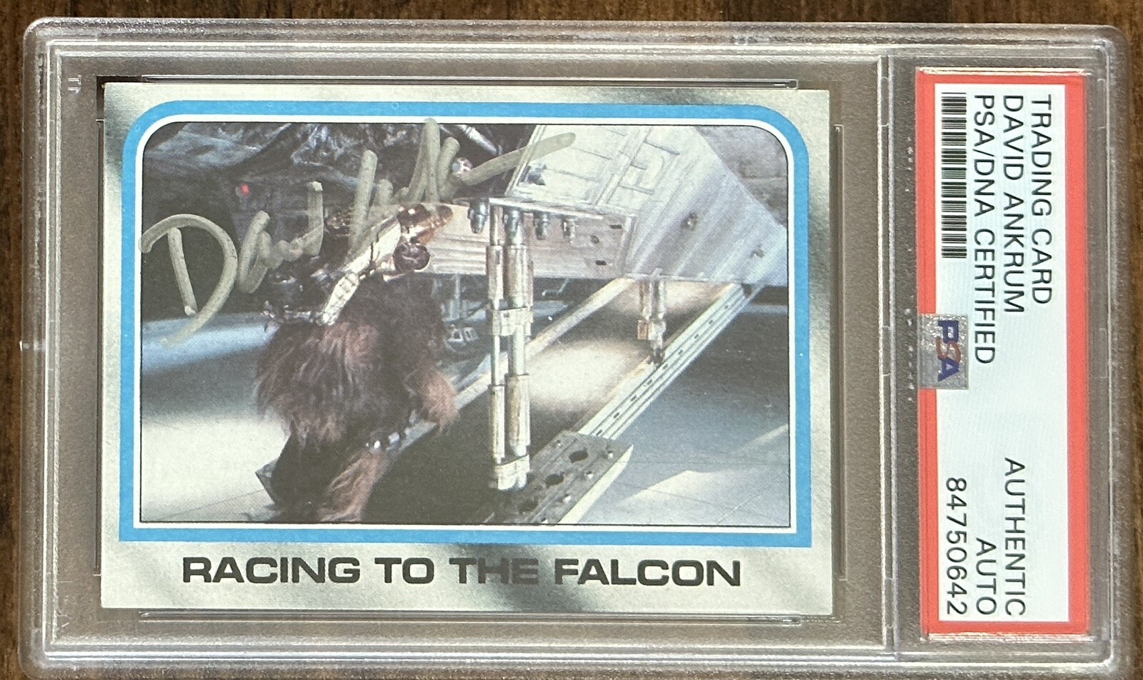 1980 TOPPS STAR WARS DAVID ANKRUM VOICE OF WEDGE AUTOGRAPH SIGNED PSA DNA COA COLLECTIBLE MEMORABILIA