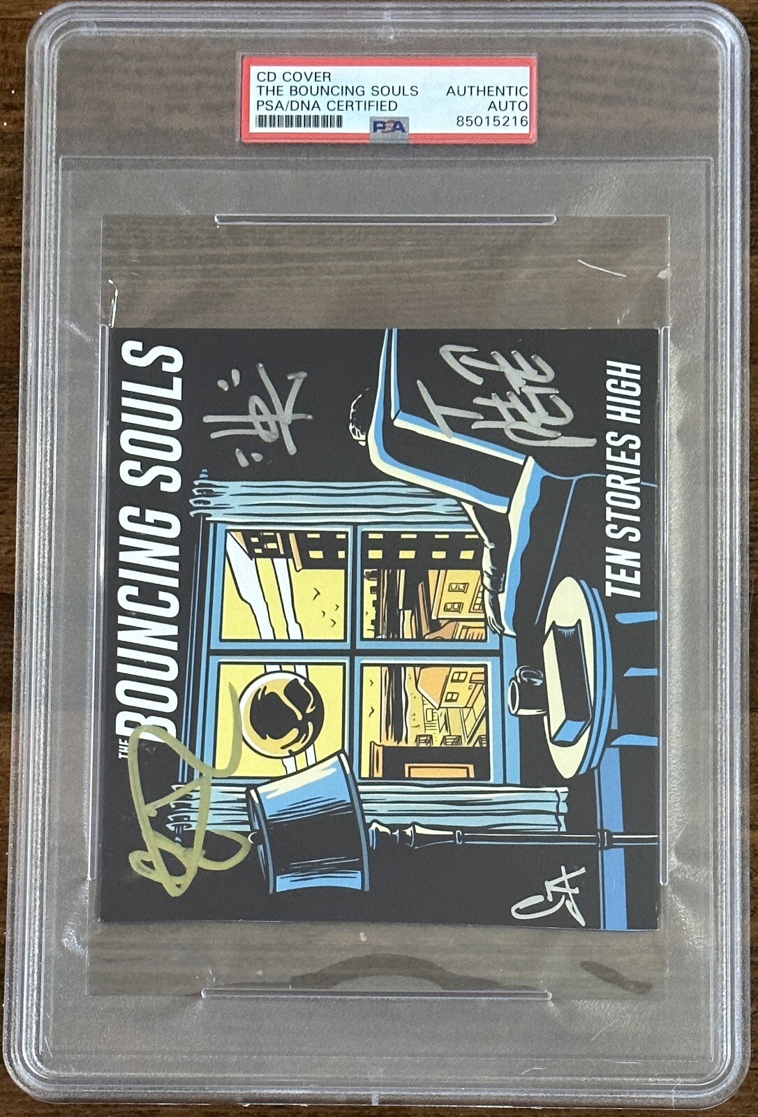 THE BOUNCING SOULS FULL BAND Signed Autographed CD Cover PSA DNA Certified