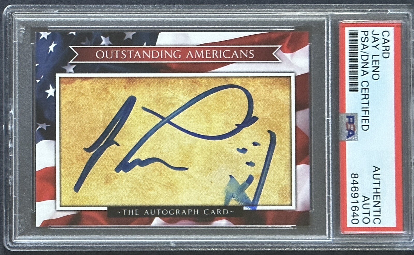 Jay Leno Signed The Tonight Show NBC Outstanding Americans Autograph PSA DNA COA