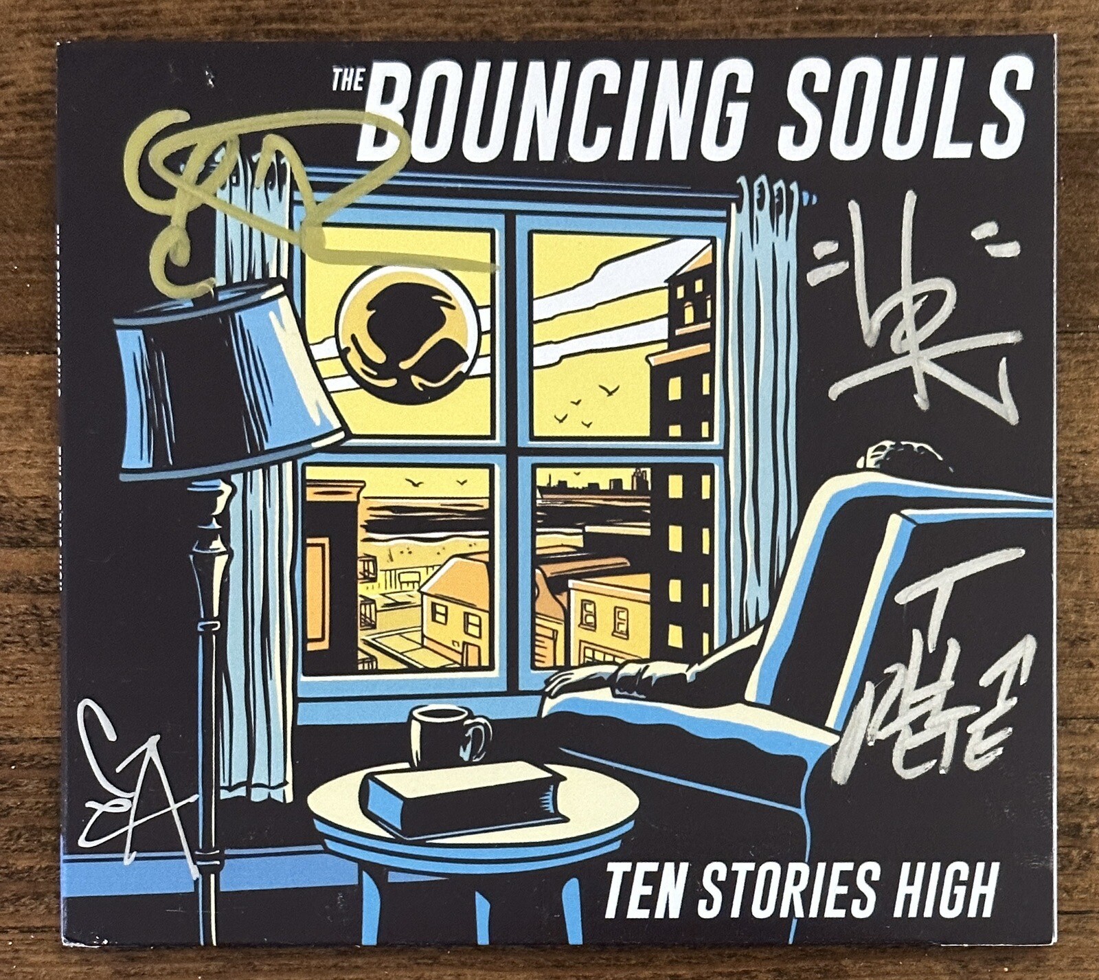 THE BOUNCING SOULS FULL BAND Signed Autographed CD Cover BAS Beckett Certified