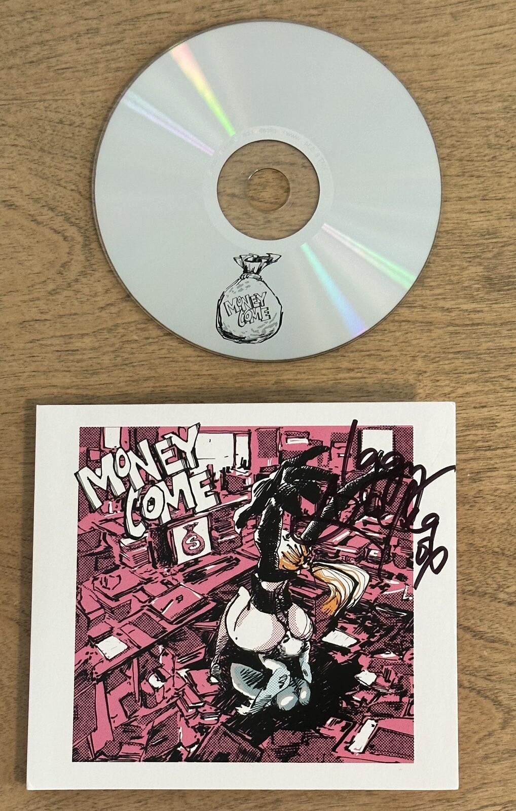 IGGY AZALEA MONEY COME SIGNED CD COVER AUTOGRAPHED RARE SAM BLANCHARD ART #1 COLLECTIBLE MEMORABILIA