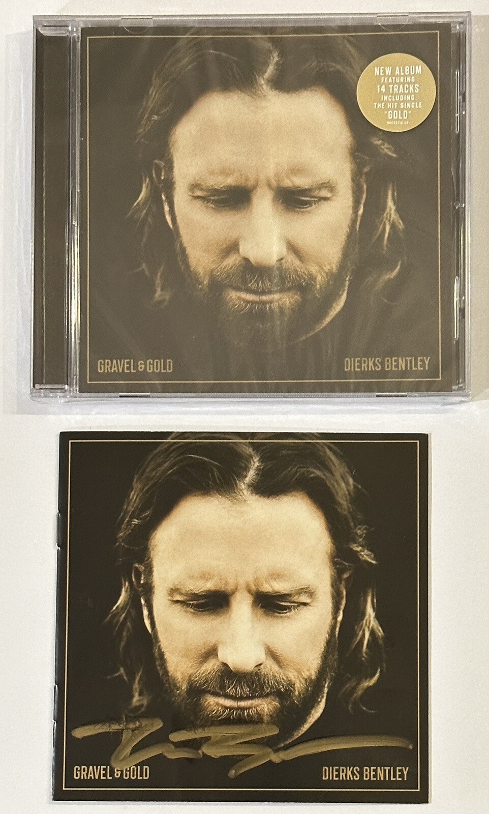 Dierks Bentley SIGNED AUTOGRAPHED Gravel & Gold CD Cover & CD BAS Beckett COA