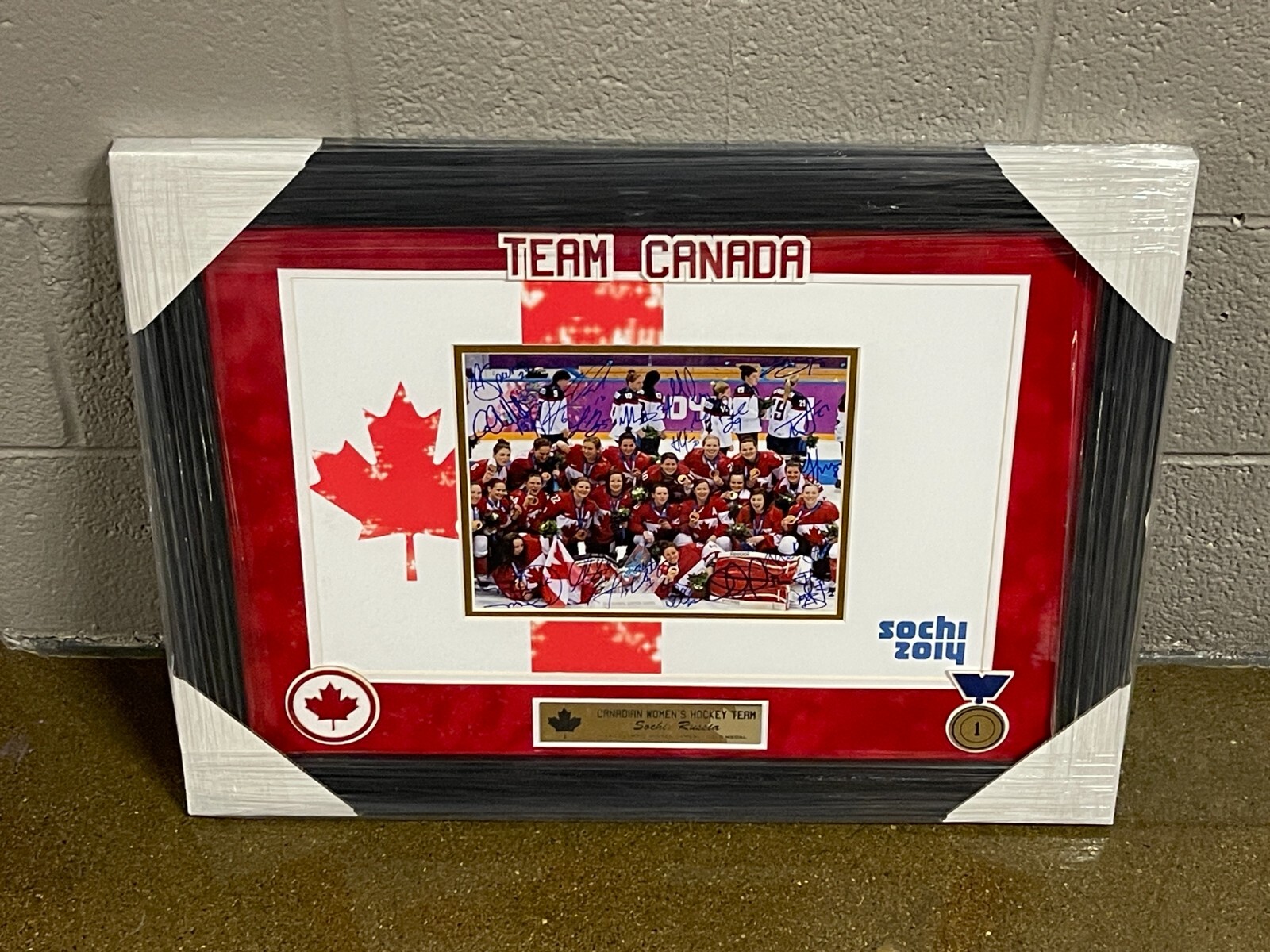 2014 TEAM CANADA OLYMPICS WOMEN’S HOCKEY GOLD MEDAL TEAM SIGNED 8×10 PHOTO JSA COLLECTIBLE MEMORABILIA