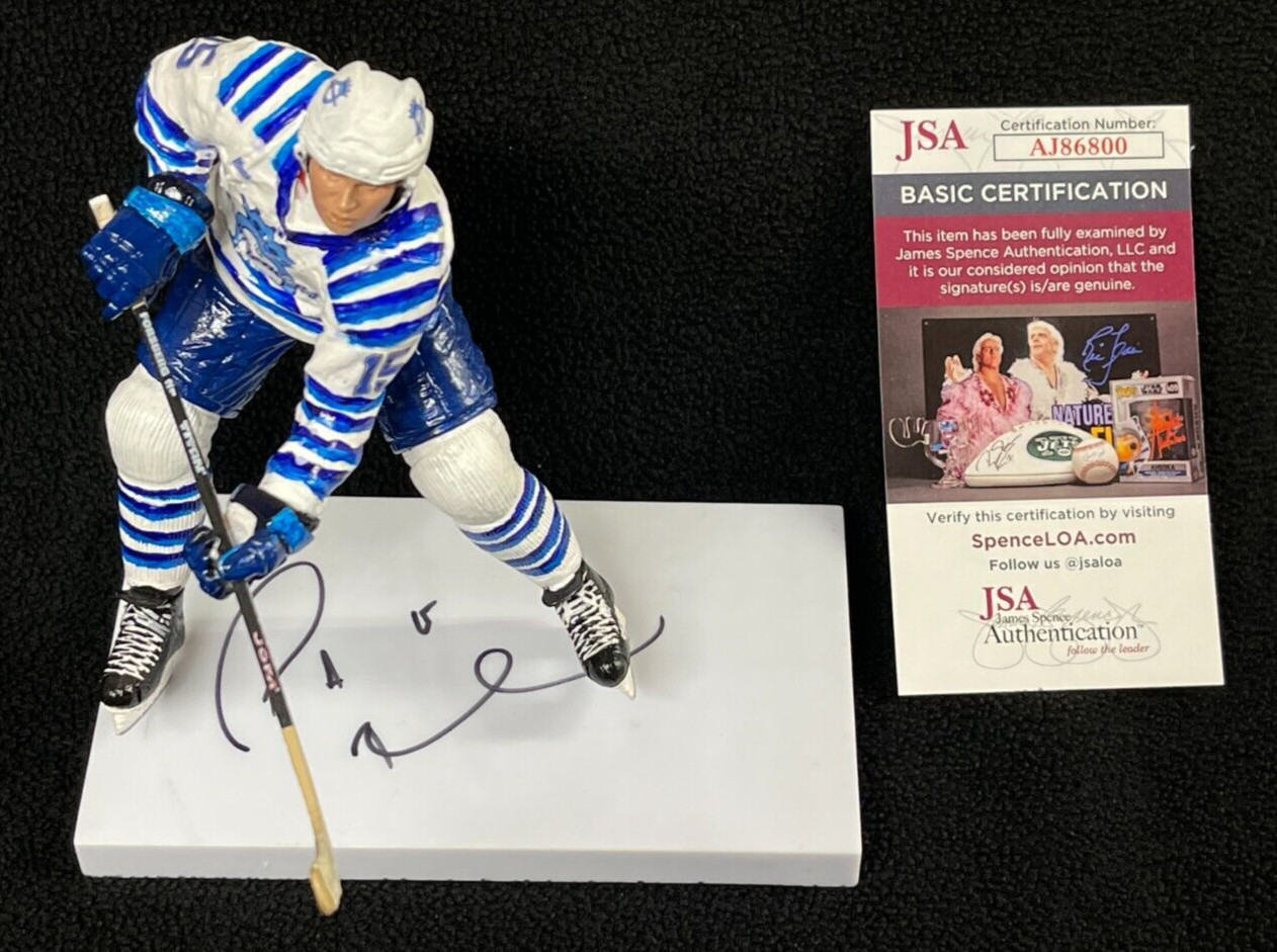 P.A. Parenteau Signed Chicoutimi Sagueneens Custom McFarlane Figure JSA COA
