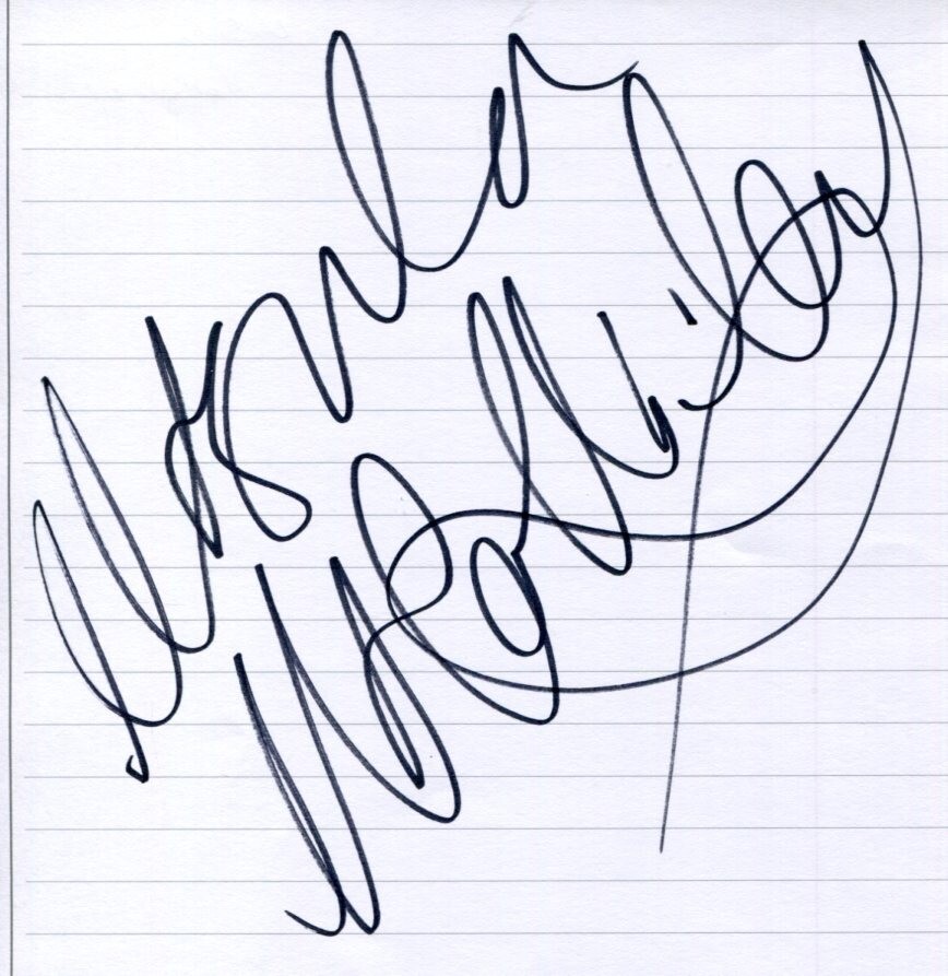 Ursula Holliday The Feed Teen Spirit That Girl Signed Autograph
