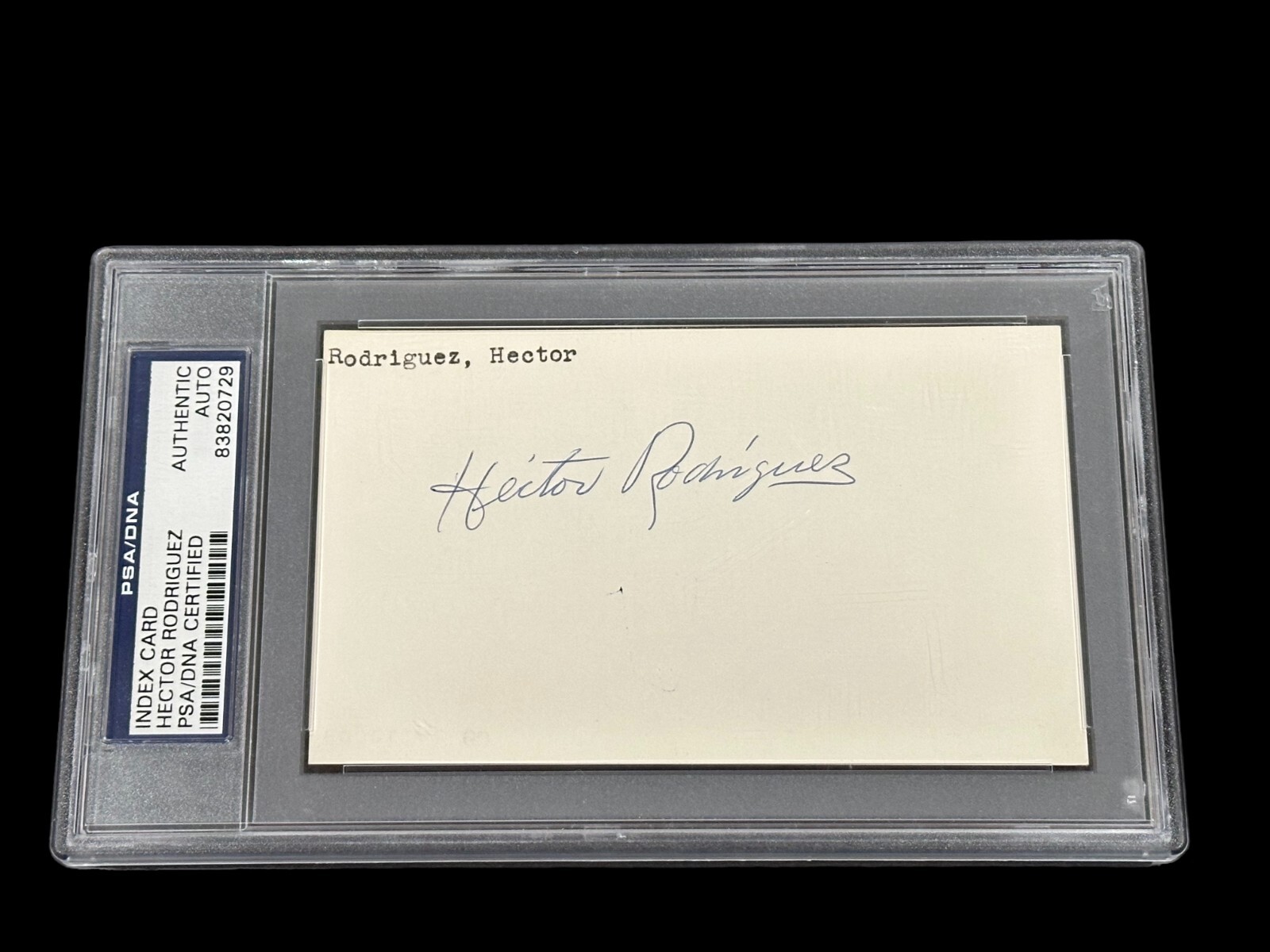 Hector Rodriguez Chicago White Sox New York Cubans HOF Signed Autograph PSA
