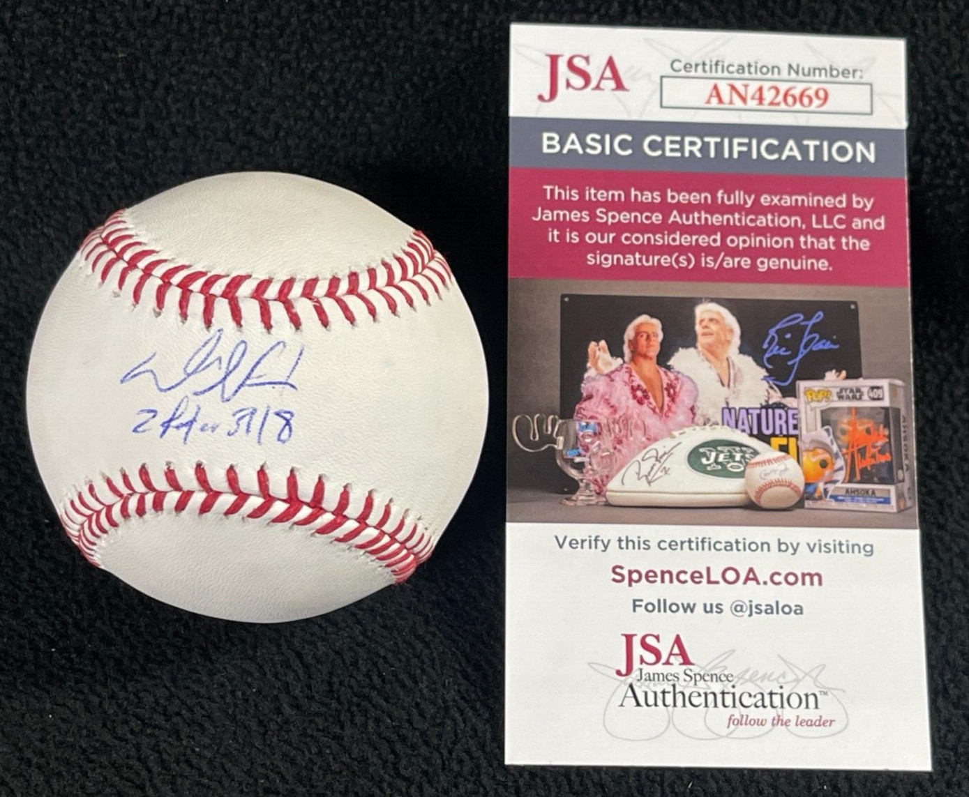 New ListingDaniel Norris Signed & Inscribed Cincinnati Reds OML Baseball #2 JSA COA Tigers
