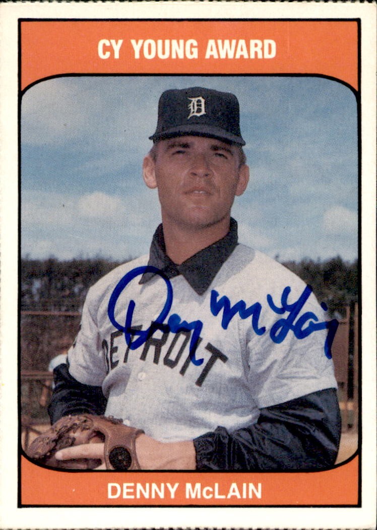 New ListingDenny McLain Signed 1985 TCMA Ltd. Cy Young Award Card Detroit Tigers
