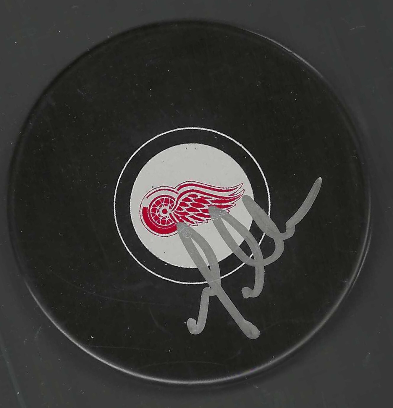 Greg Millen Signed Detroit Red Wings Puck
