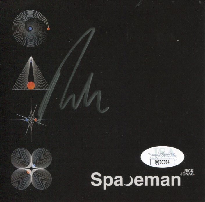 Nick Jonas Spaceman Jonas Brothers Signed Autograph CD Cover JSA COA
