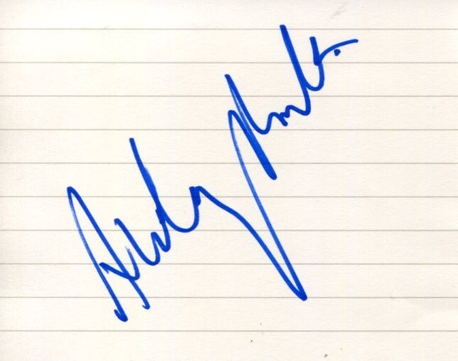 Andy McQueen Mrs. Davis Outer Banks Coroner Fahrenheit 451 Signed Autograph
