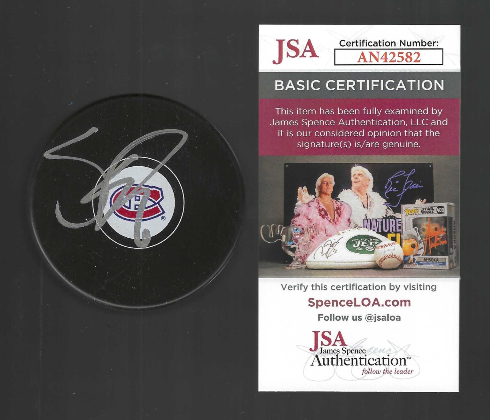 New ListingShea Weber Signed Montreal Canadiens Puck JSA COA
