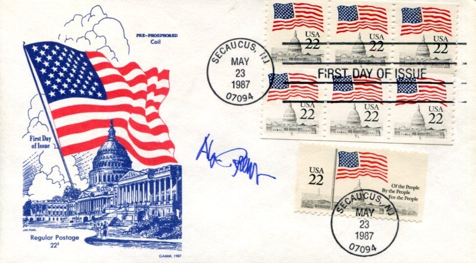 Alan Greenspan Chairman of the Federal Reserve Economist Signed Autograph FDC