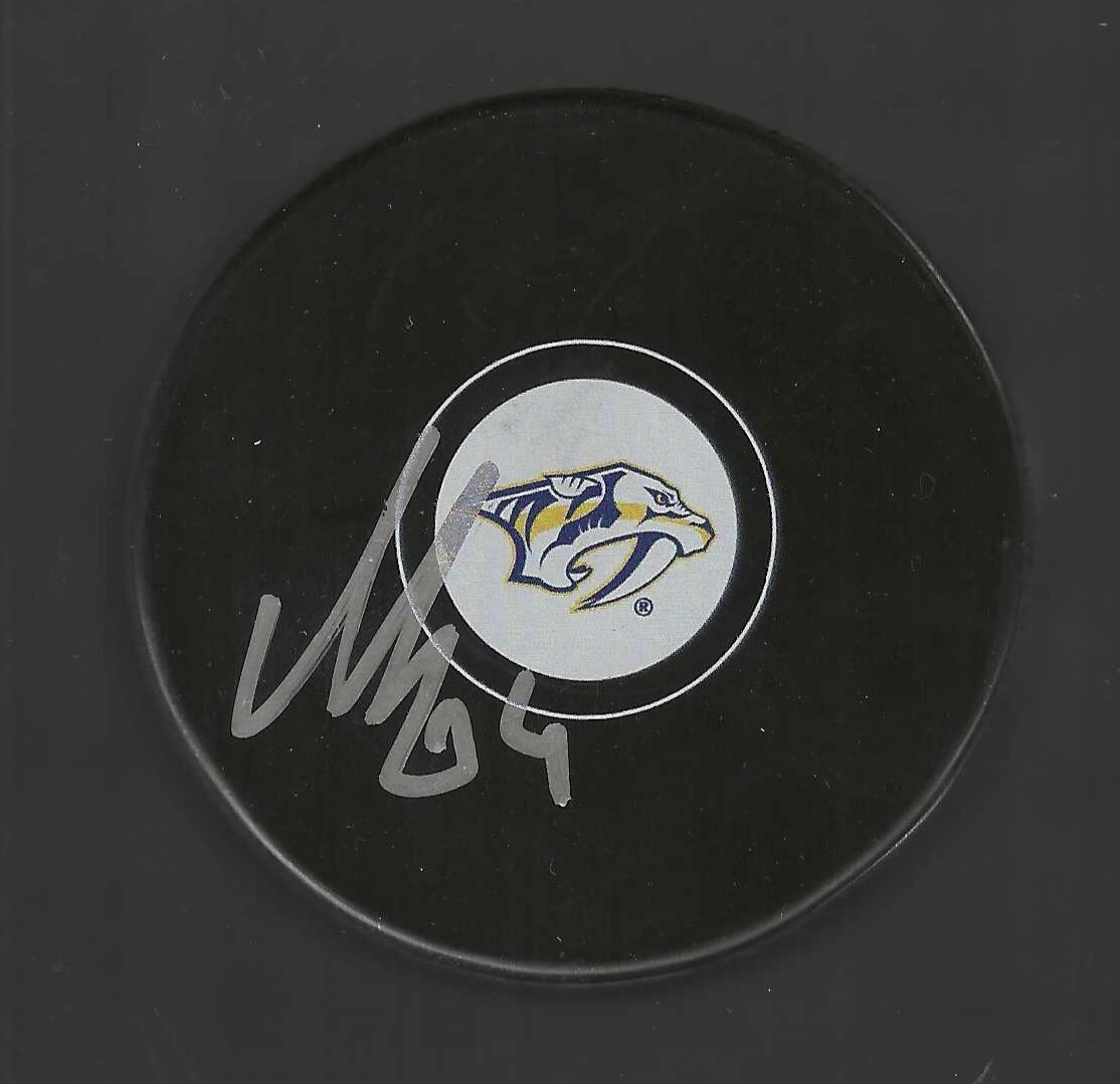 Mikael Granlund Signed Nashville Predators Puck