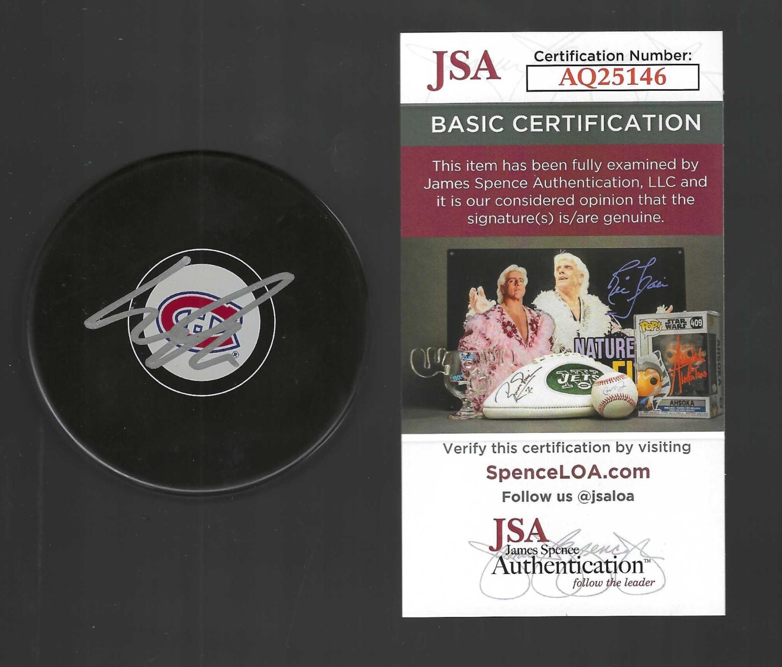 New ListingChristian Dvorak Signed Montreal Canadiens Puck JSA COA