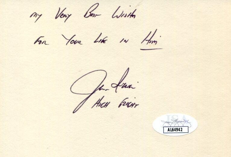 New ListingJames Jim Irwin NASA Astronaut Apollo 15 USAF Test Pilot Signed Autograph JSA