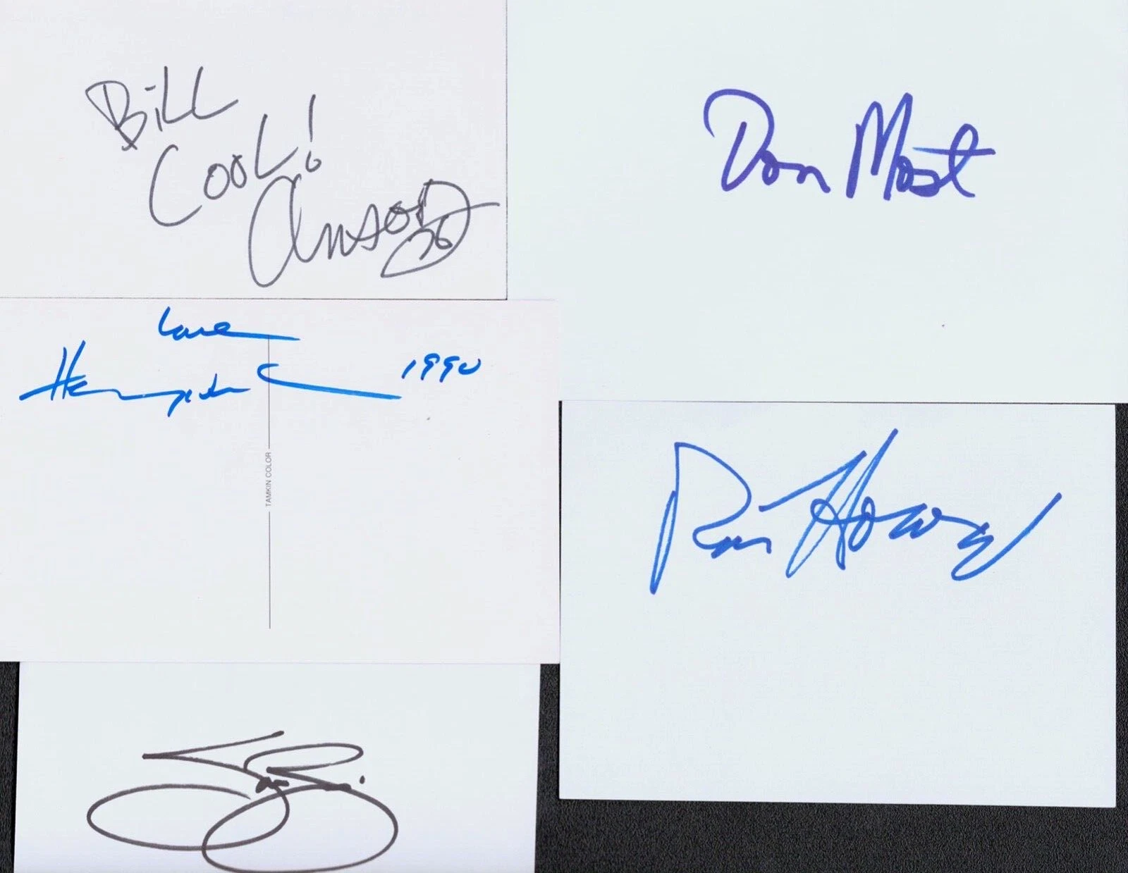 HAPPY DAYS RON HOWARD WINKLER MORAN MOLINARO +5 Signed Autograph Cards JSA LOA
