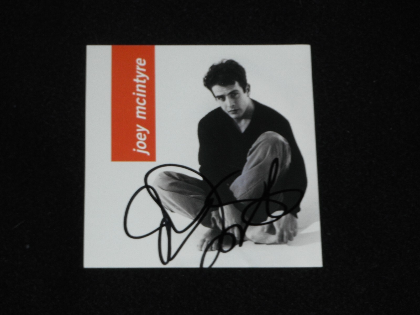 NEW KIDS ON THE BLOCK JOEY MCINTYRE SIGNED STAY THE SAME CD INSERT
