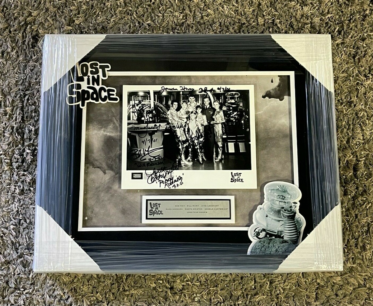Original Lost In Space Cast Framed Promo 8x10 Photo Signed By 7 JSA LOA COA