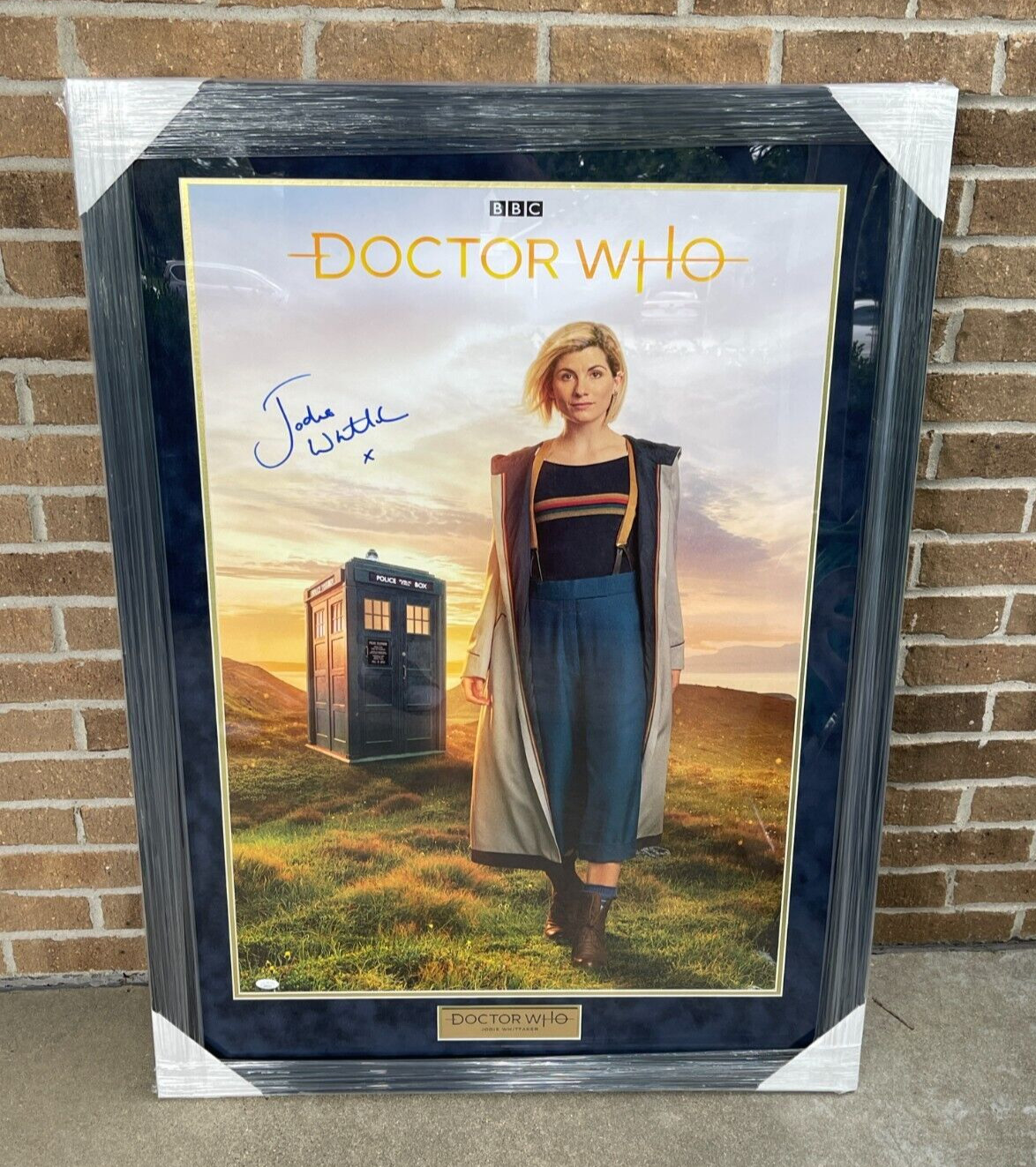 Jodie Whittaker Thirteenth Doctor Who Signed Framed Poster Photo JSA COA 13th
