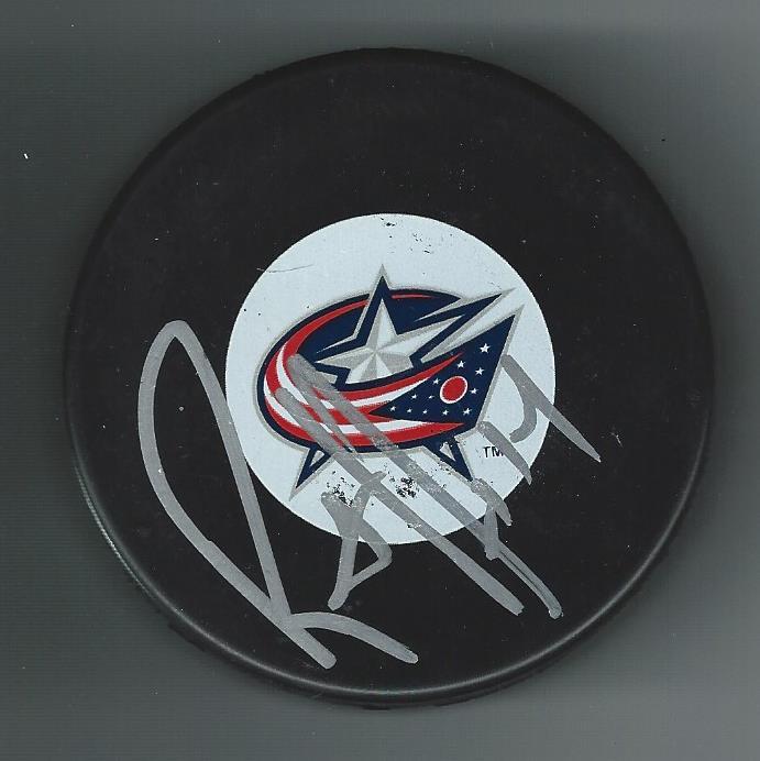 Raffi Torres Signed Columbus Blue Jackets Puck

