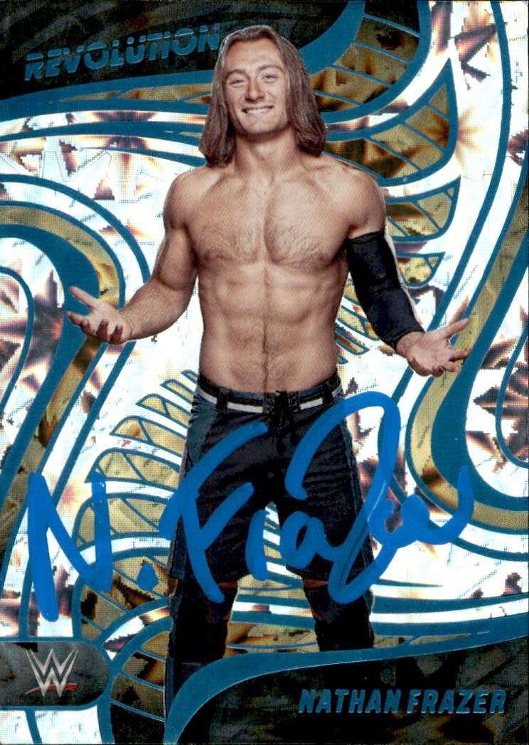 Nathan Frazer Signed 2023 Panini Revolution Impact WWE NXT Card #78 001/199
