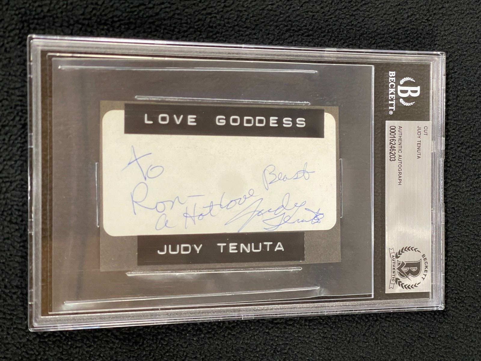 Judy Tenuta Signed Cut Autograph Beckett Certified Butch Camp