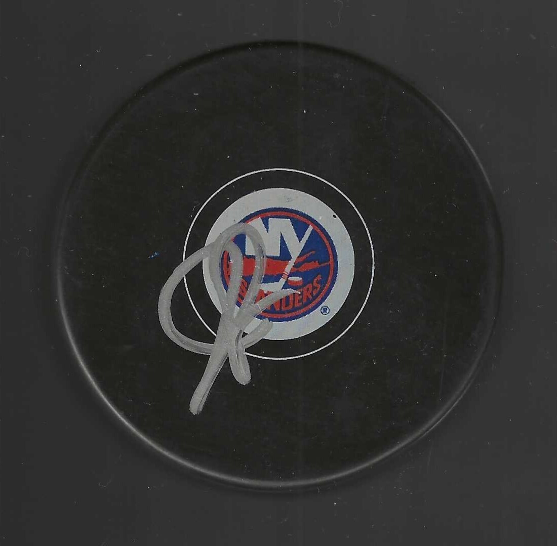 Joe Sacco Signed New York Islanders Puck