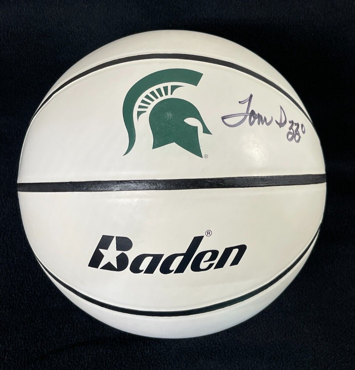 TOM IZZO SIGNED MICHIGAN STATE LOGO SPARTANS BASKETBALL JSA COA COLLECTIBLE MEMORABILIA
