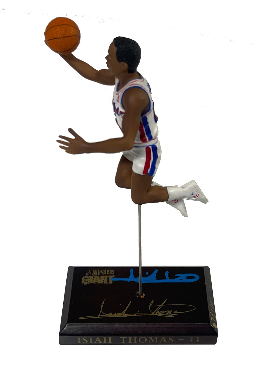 Isiah Thomas Signed Detroit Pistons SGA Limited Edition Action Figure JSA COA