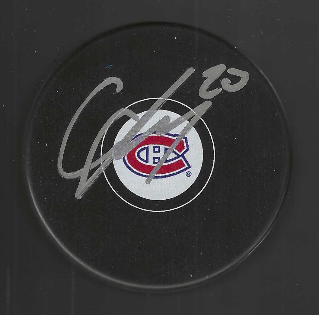 Cale Fleury Signed Montreal Canadiens Puck