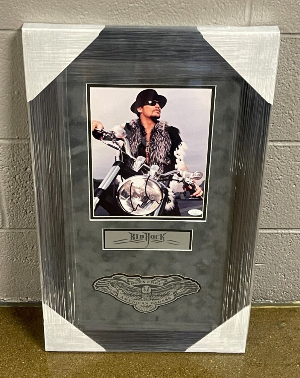 Kid Rock Signed Framed Born Free American Badass 8x10 Photo JSA COA