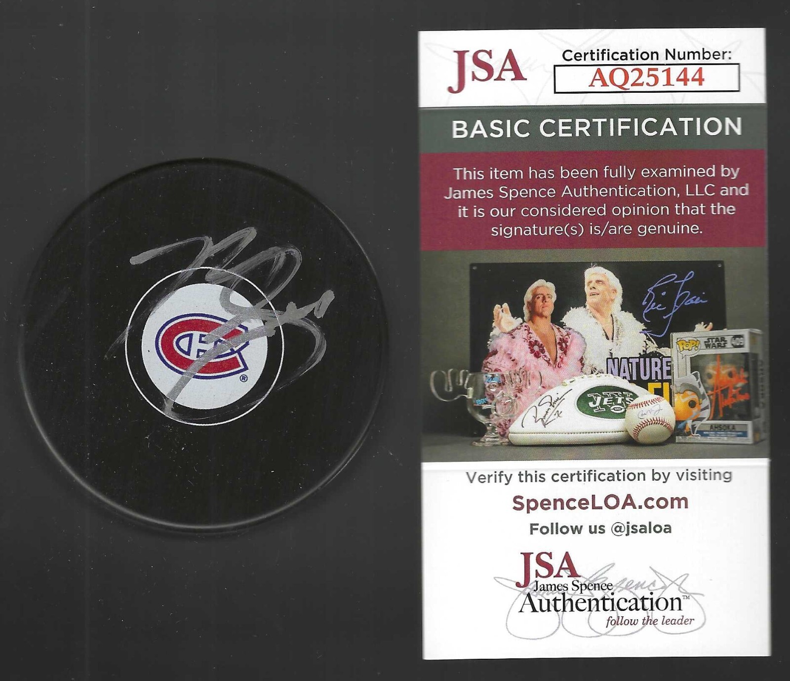 New ListingBrendan Gallagher Signed Montreal Canadiens Puck JSA COA