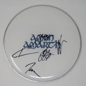 AMON AMARTH Signed Autograph Auto 12" Drumhead Drum Head by 5 JSA