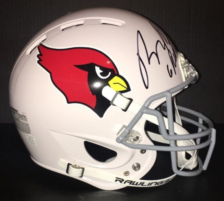 ARIZONA CARDINALS #90 ROBERT NKEMDICHE SIGNED AUTOGRAPHED FOOTBALL HELMET COA!
 COLLECTIBLE MEMORABILIA