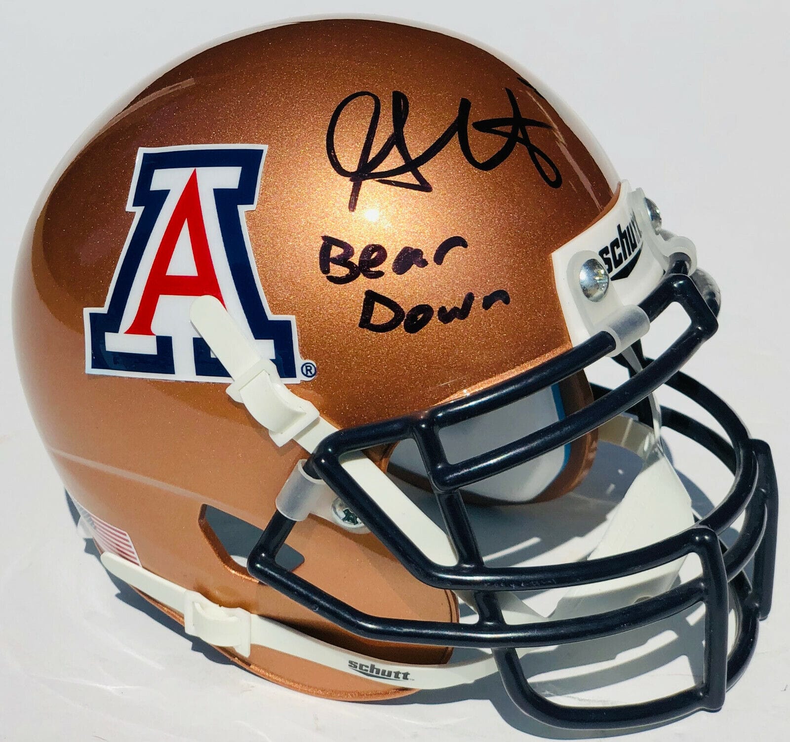 Arizona Wildcats GRANT GUNNELL Signed Autographed GOLD Mini Football Helmet COA
Opens in a new window or tab