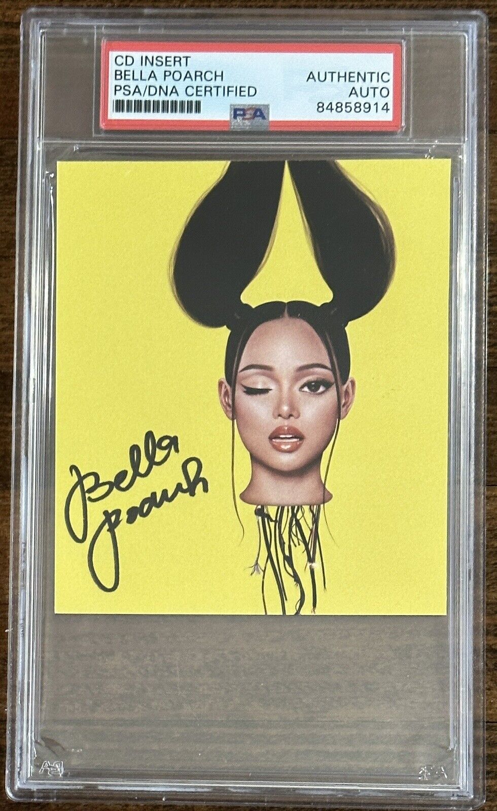 BELLA POARCH DOLLS EP SIGNED ALBUM ART CARD AUTOGRAPH PICTURE PSA DNA